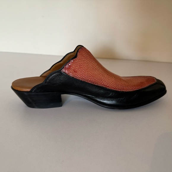 J. B. Hill Mule Salmon Stingray Kangaroo Mule Size 8B - Picture 11 of 13